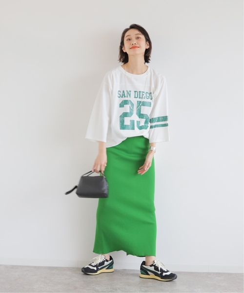 JOURNAL STANDARD(ジャーナルスタンダード)の「《追加2》Pストレッチリブロングスカート(スカート・レディース・ブラック/グリーン・FREE)」の21枚目の写真