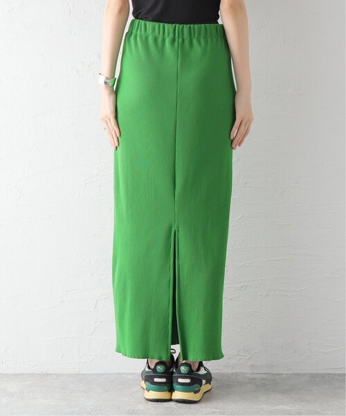 JOURNAL STANDARD(ジャーナルスタンダード)の「《追加2》Pストレッチリブロングスカート(スカート・レディース・ブラック/グリーン・FREE)」の7枚目の写真