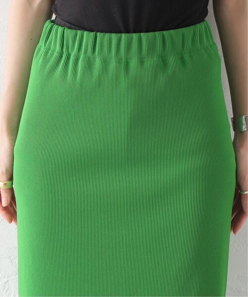 JOURNAL STANDARD(ジャーナルスタンダード)の「《追加2》Pストレッチリブロングスカート(スカート・レディース・ブラック/グリーン・FREE)」の10枚目の写真