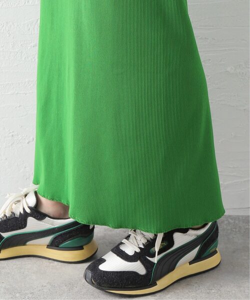 JOURNAL STANDARD(ジャーナルスタンダード)の「《追加2》Pストレッチリブロングスカート(スカート・レディース・ブラック/グリーン・FREE)」の11枚目の写真