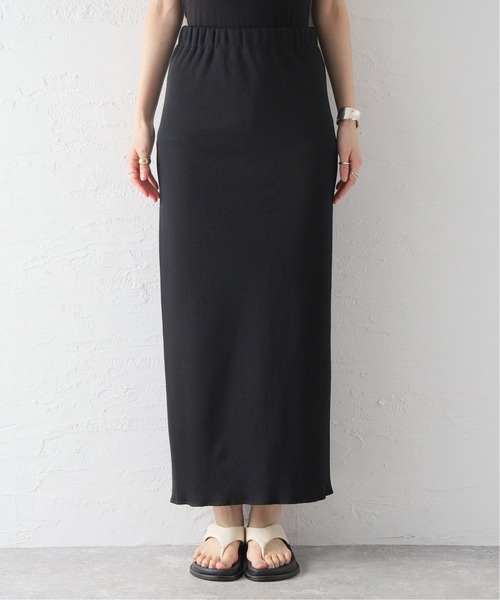 JOURNAL STANDARD(ジャーナルスタンダード)の「《追加2》Pストレッチリブロングスカート(スカート・レディース・ブラック/グリーン・FREE)」の14枚目の写真