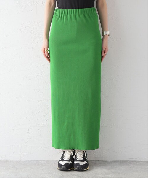 JOURNAL STANDARD(ジャーナルスタンダード)の「《追加2》Pストレッチリブロングスカート(スカート・レディース・ブラック/グリーン・FREE)」の16枚目の写真
