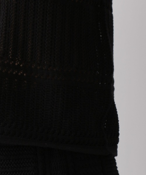 LOWRYS FARM（ローリーズファーム）の「スカシヘンリーＳＥＴＵＰノースリーブ　350719（ワンピース・レディース・ブラック/ブラウン/アイボリー・FREE）」の13枚目の写真