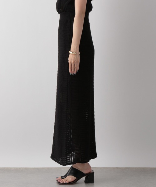 LOWRYS FARM（ローリーズファーム）の「スカシヘンリーＳＥＴＵＰノースリーブ　350719（ワンピース・レディース・ブラック/ブラウン/アイボリー・FREE）」の15枚目の写真