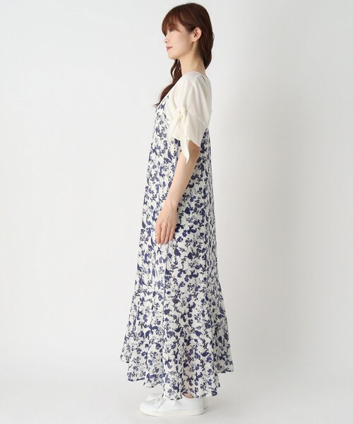 ITS'DEMO(イッツデモ)の「◆ワッシャー花柄キャミワンピース(ワンピース・レディース・ホワイト系3/ブラック系/ブルー系・00)」の14枚目の写真