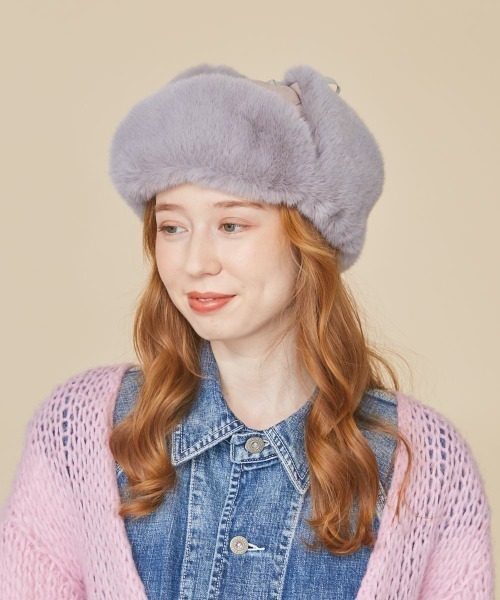 kaorinomori（カオリノモリ）の「kaorinomori ポカロパイロット（ハット・レディース・ブラック/ベージュ/グレー・M/57.5cm）」の10枚目の写真