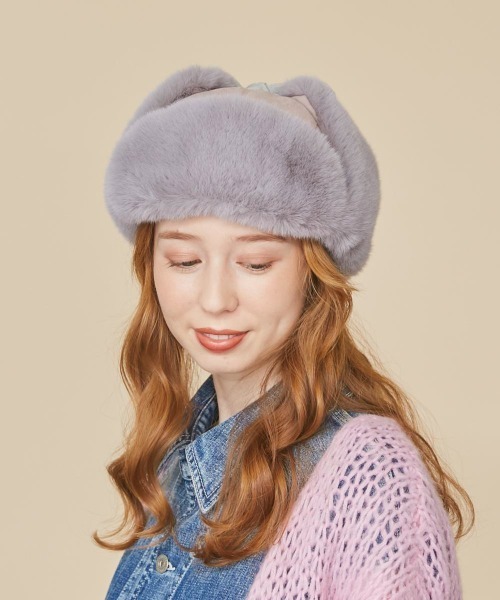 kaorinomori（カオリノモリ）の「kaorinomori ポカロパイロット（ハット・レディース・ブラック/ベージュ/グレー・M/57.5cm）」の11枚目の写真