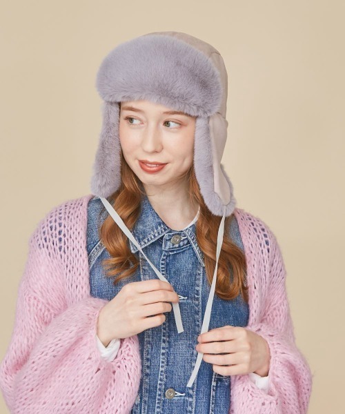 kaorinomori（カオリノモリ）の「kaorinomori ポカロパイロット（ハット・レディース・ブラック/ベージュ/グレー・M/57.5cm）」の14枚目の写真