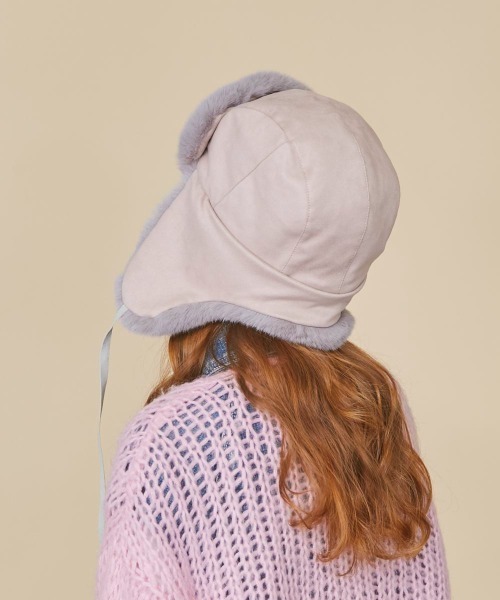 kaorinomori（カオリノモリ）の「kaorinomori ポカロパイロット（ハット・レディース・ブラック/ベージュ/グレー・M/57.5cm）」の15枚目の写真