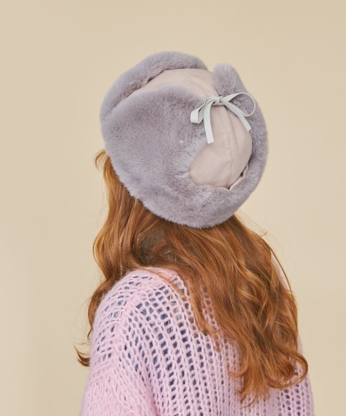 kaorinomori（カオリノモリ）の「kaorinomori ポカロパイロット（ハット・レディース・ブラック/ベージュ/グレー・M/57.5cm）」の18枚目の写真