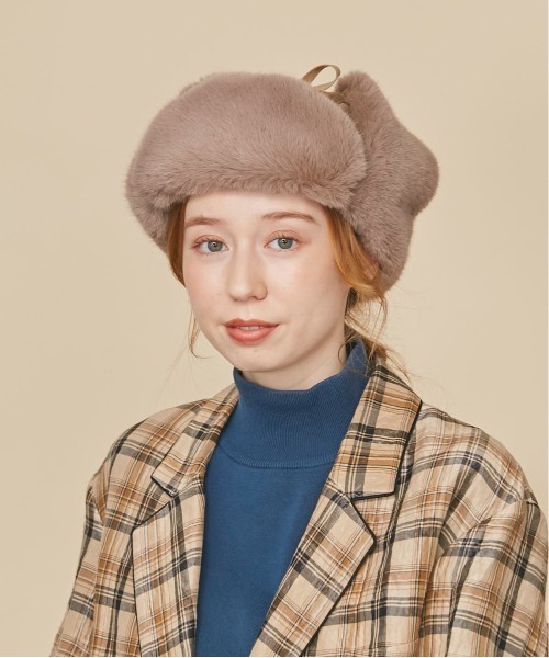 kaorinomori（カオリノモリ）の「kaorinomori ポカロパイロット（ハット・レディース・ブラック/ベージュ/グレー・M/57.5cm）」の21枚目の写真