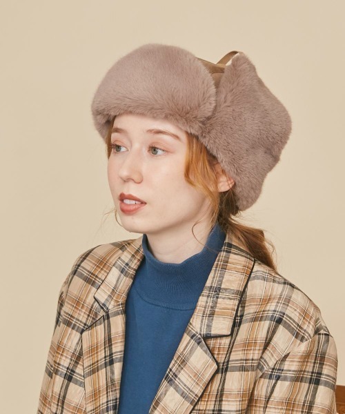 kaorinomori（カオリノモリ）の「kaorinomori ポカロパイロット（ハット・レディース・ブラック/ベージュ/グレー・M/57.5cm）」の22枚目の写真