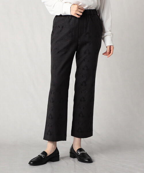 Comme　Ca　Mature（コムサマチュア）の「ストレッチ　ジャガードパンツ（その他パンツ・レディース・ブラック/ネイビー・MEDIUM/LARGE）」の4枚目の写真