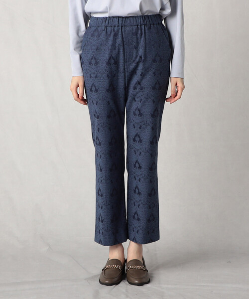Comme　Ca　Mature（コムサマチュア）の「ストレッチ　ジャガードパンツ（その他パンツ・レディース・ブラック/ネイビー・MEDIUM/LARGE）」の8枚目の写真