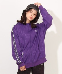 BABYDOLL（ベビードール）の「親子お揃い ラクガキ王冠総柄ラインジップパーカー 7036A (ボトム別売)（パーカー）」