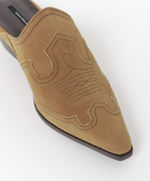 URBAN RESEARCH（アーバンリサーチ）の「ウエスタンミュール（サンダル・レディース・ブラック/ベージュ・38/37）」の8枚目の写真