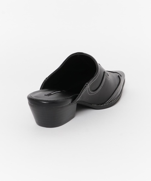 URBAN RESEARCH（アーバンリサーチ）の「ウエスタンミュール（サンダル・レディース・ブラック/ベージュ・38/37）」の16枚目の写真