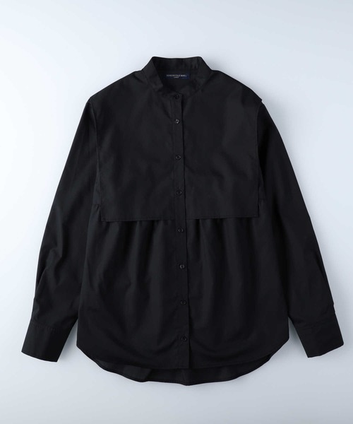 HONEYSUCKLE ROSE(ハニーサックルローズ)の「【HONEYSUCKLE ROSE】フラップブラウス(シャツ/ブラウス・レディース・ホワイト/ブラック・M/L)」の2枚目の写真