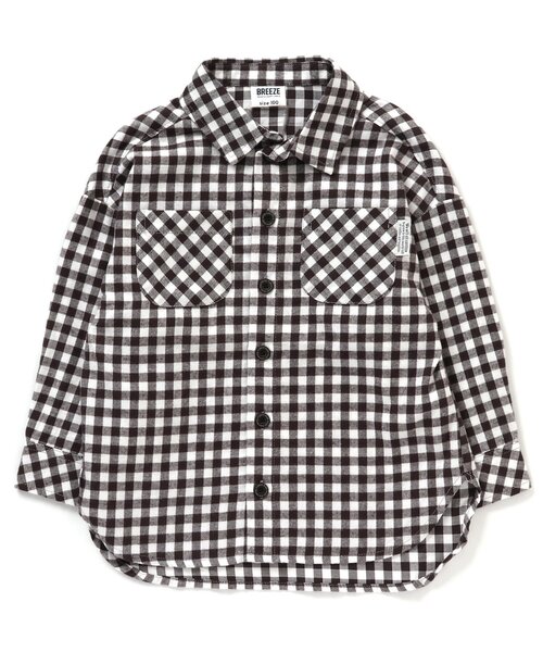 BREEZE（ブリーズ）の「スタンダードシャツ【フォーマル対応】（シャツ/ブラウス・キッズ・グリーン/ブラック/ブルー/イエロー/オフホワイト/レッド/レインボー・80/130/110/100/120/140/90）」の3枚目の写真