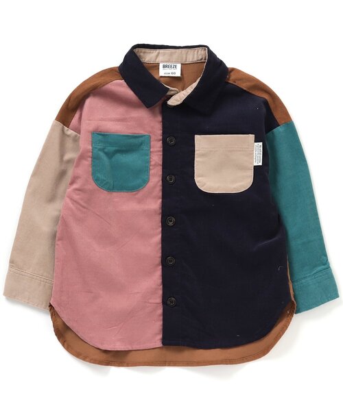 BREEZE（ブリーズ）の「スタンダードシャツ【フォーマル対応】（シャツ/ブラウス・キッズ・グリーン/ブラック/ブルー/イエロー/オフホワイト/レッド/レインボー・80/130/110/100/120/140/90）」の7枚目の写真