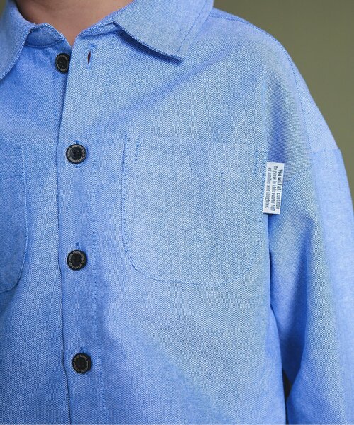 BREEZE（ブリーズ）の「スタンダードシャツ【フォーマル対応】（シャツ/ブラウス・キッズ・グリーン/ブラック/ブルー/イエロー/オフホワイト/レッド/レインボー・80/130/110/100/120/140/90）」の20枚目の写真