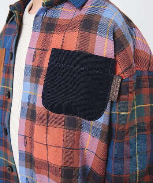 BREEZE（ブリーズ）の「スタンダードシャツ【フォーマル対応】（シャツ/ブラウス・キッズ・グリーン/ブラック/ブルー/イエロー/オフホワイト/レッド/レインボー・80/130/110/100/120/140/90）」の18枚目の写真