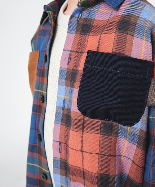 BREEZE（ブリーズ）の「スタンダードシャツ【フォーマル対応】（シャツ/ブラウス・キッズ・グリーン/ブラック/ブルー/イエロー/オフホワイト/レッド/レインボー・80/130/110/100/120/140/90）」の9枚目の写真