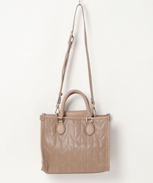 MIAN （ミアン）の「【MIAN】キルティング2wayトートバッグ(826472)（トートバッグ・レディース・ブラウン/ブラック/カーキ・ALL）」の3枚目の写真
