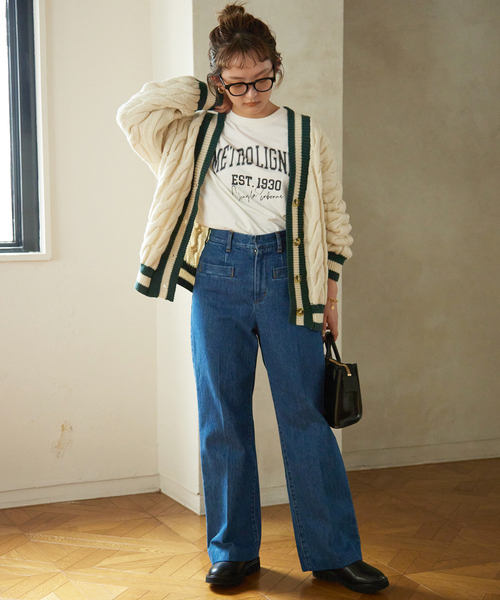 SLOBE IENA（スローブイエナ）の「カジュアルロゴロンTee（Tシャツ/カットソー・レディース・ホワイト/ベージュ/ネイビー・FREE）」の10枚目の写真