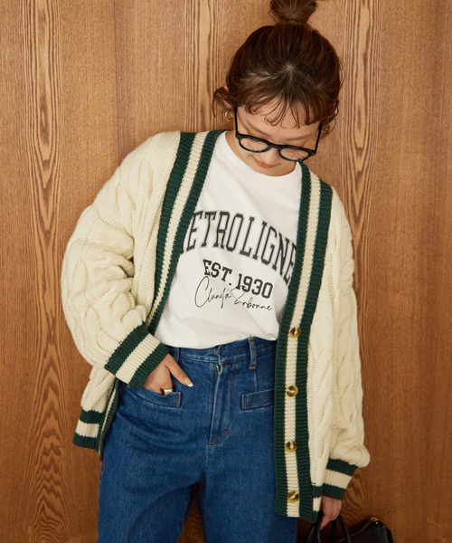 SLOBE IENA（スローブイエナ）の「カジュアルロゴロンTee（Tシャツ/カットソー・レディース・ホワイト/ベージュ/ネイビー・FREE）」の14枚目の写真