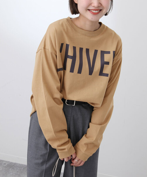 美品SLOBE IENAスローブイエナゆったりサイズカジュアルロゴロンTee♪ SLOBE IENA（スローブイエナ）の「カジュアルロゴロンTee（T