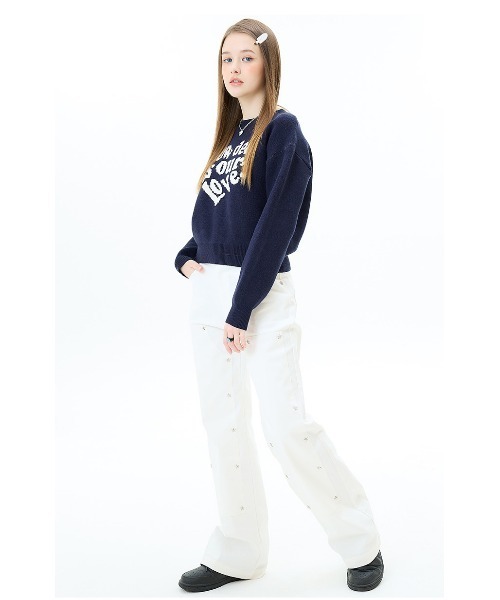 A'GEM/9 × .kom 『LUV IS TRUE/ラブ イズ トゥルー』LOVE KNIT/ハート