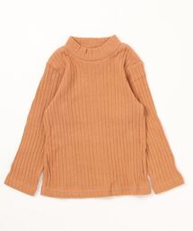CALMIA | 裏起毛テレコ ハイネックプルオーバー（90～150cm）(Tシャツ/カットソー)
