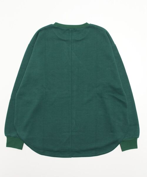 MANASTASH(マナスタッシュ)の「MANASTASH/マナスタッシュ ラウンドスリットプルオーバー(Tシャツ/カットソー・レディース・ホワイト/ブラック/グリーン・1)」の4枚目の写真