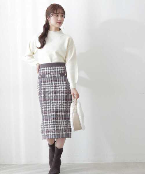 PROPORTION BODY DRESSING(プロポーションボディドレッシング)の「シャイニーニットプルオーバー / 1212270017(ニット/セーター・レディース・ベージュ/パープル/ホワイト系その他/ライトグリーン・FREE)」の19枚目の写真