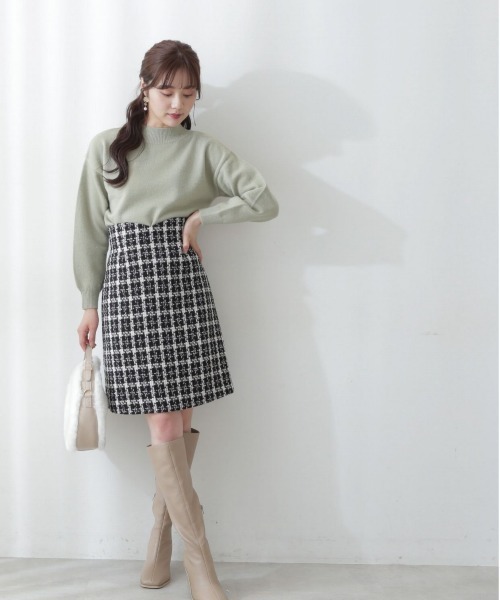 PROPORTION BODY DRESSING(プロポーションボディドレッシング)の「シャイニーニットプルオーバー / 1212270017(ニット/セーター・レディース・ベージュ/パープル/ホワイト系その他/ライトグリーン・FREE)」の5枚目の写真