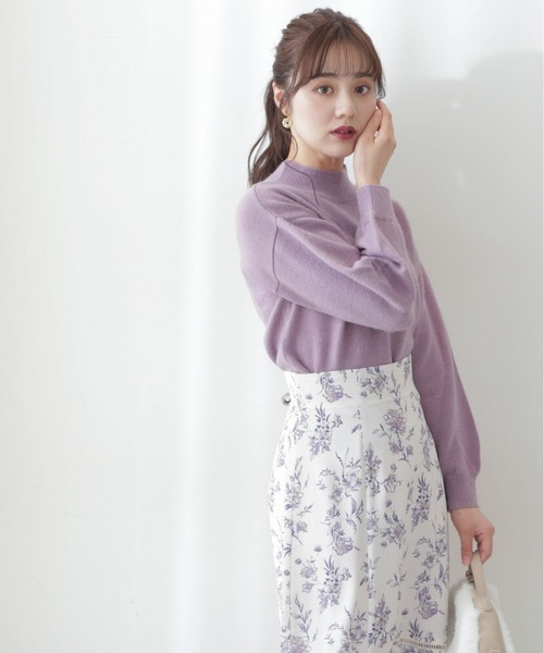 PROPORTION BODY DRESSING(プロポーションボディドレッシング)の「シャイニーニットプルオーバー / 1212270017(ニット/セーター・レディース・ベージュ/パープル/ホワイト系その他/ライトグリーン・FREE)」の9枚目の写真