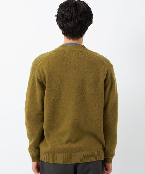 green label relaxing(グリーンレーベルリラクシング)の「ハミルトンラムズウール V カーディガン I(カーディガン/ボレロ・メンズ・グレー/ネイビー/マスタード/ケリー・S/M/L/XL)」の9枚目の写真