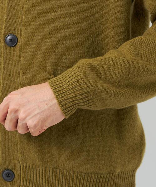 green label relaxing(グリーンレーベルリラクシング)の「ハミルトンラムズウール V カーディガン I(カーディガン/ボレロ・メンズ・グレー/ネイビー/マスタード/ケリー・S/M/L/XL)」の11枚目の写真