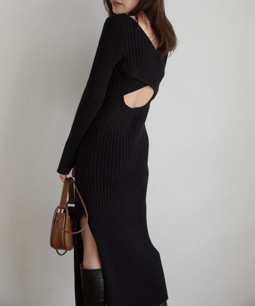 ACYM（アシーム）の「Back open knit ワンピース（ワンピース）」 - WEAR
