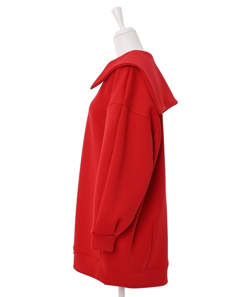 Narcissus（ナルシス）の「【SINN】Narcissusオリジナル　ビッグカラーポンチ（スウェット・レディース・レッド/ブラック・FREE）」の13枚目の写真