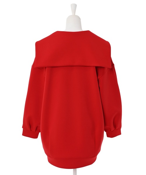 Narcissus（ナルシス）の「【SINN】Narcissusオリジナル　ビッグカラーポンチ（スウェット・レディース・レッド/ブラック・FREE）」の14枚目の写真