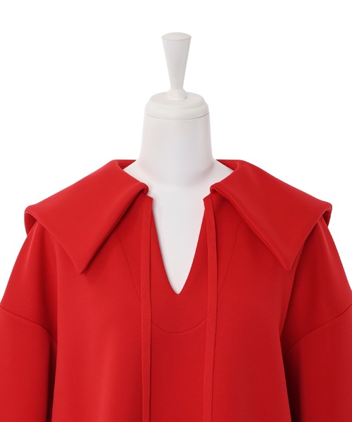 Narcissus（ナルシス）の「【SINN】Narcissusオリジナル　ビッグカラーポンチ（スウェット・レディース・レッド/ブラック・FREE）」の15枚目の写真