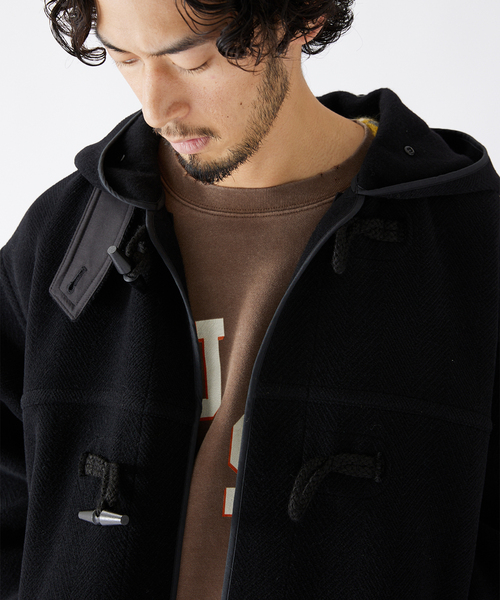 JOURNAL STANDARD（ジャーナルスタンダード）の「ヘリンボーン オーバーダッフルコート（ダッフルコート・メンズ・ブラック/ブラウン・SMALL/MEDIUM/LARGE）」の17枚目の写真