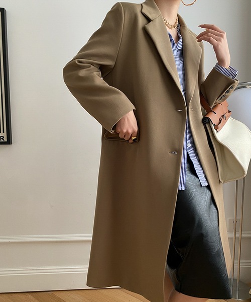 aimoha（アイモハ）の「テーラードカラートレンチコート（トレンチコート・レディース・ブラック/ベージュ・SMALL/MEDIUM）」の16枚目の写真