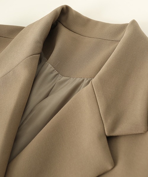 aimoha（アイモハ）の「テーラードカラートレンチコート（トレンチコート・レディース・ブラック/ベージュ・SMALL/MEDIUM）」の7枚目の写真