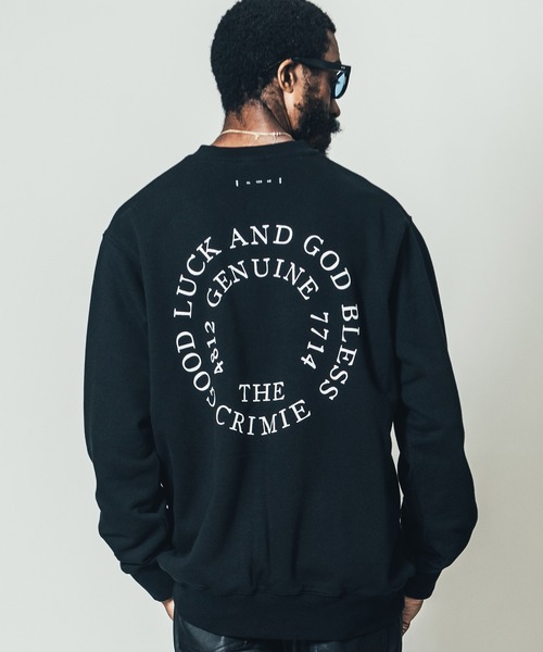 CRIMIE（クライミー）の「LOGO MONOGRAM SNAP CREW NECK SWEAT / CR