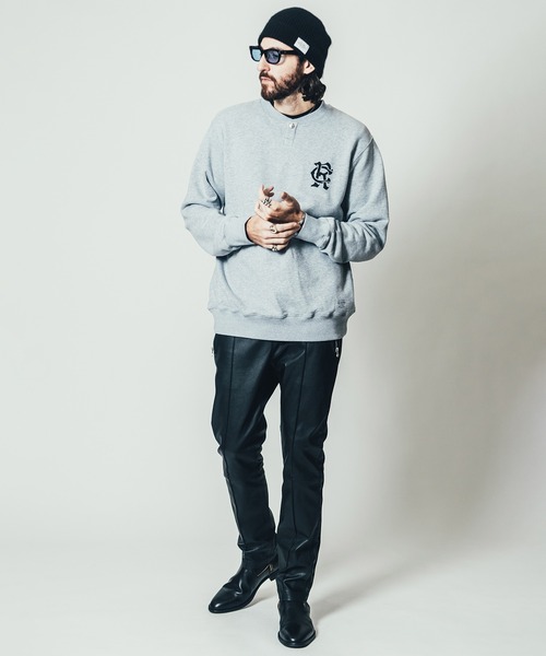 CRIMIE（クライミー）の「LOGO MONOGRAM SNAP CREW NECK SWEAT / CR