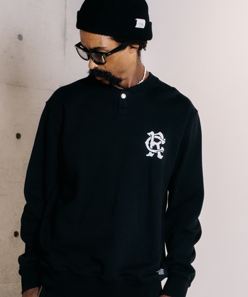 CRIMIE(クライミー)の「LOGO MONOGRAM SNAP CREW NECK SWEAT / CR モノグラム スナップ クルーネック スウェット(スウェット・メンズ・ブラック/グレー・XL/M/L/XXL/S)」の17枚目の写真