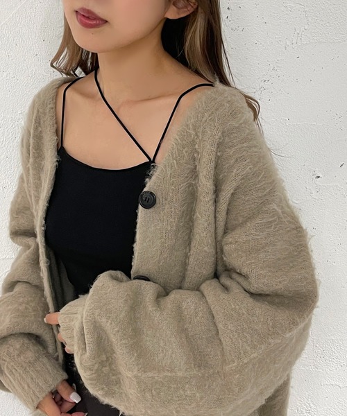 apres jour mignon(アプレジュールミニョン)の「カップ付きデザインキャミソール【ZOZOTOWN限定アイテム】(キャミソール・レディース・アイボリー/ブラック/グレー・X-LARGE/フリー)」の8枚目の写真